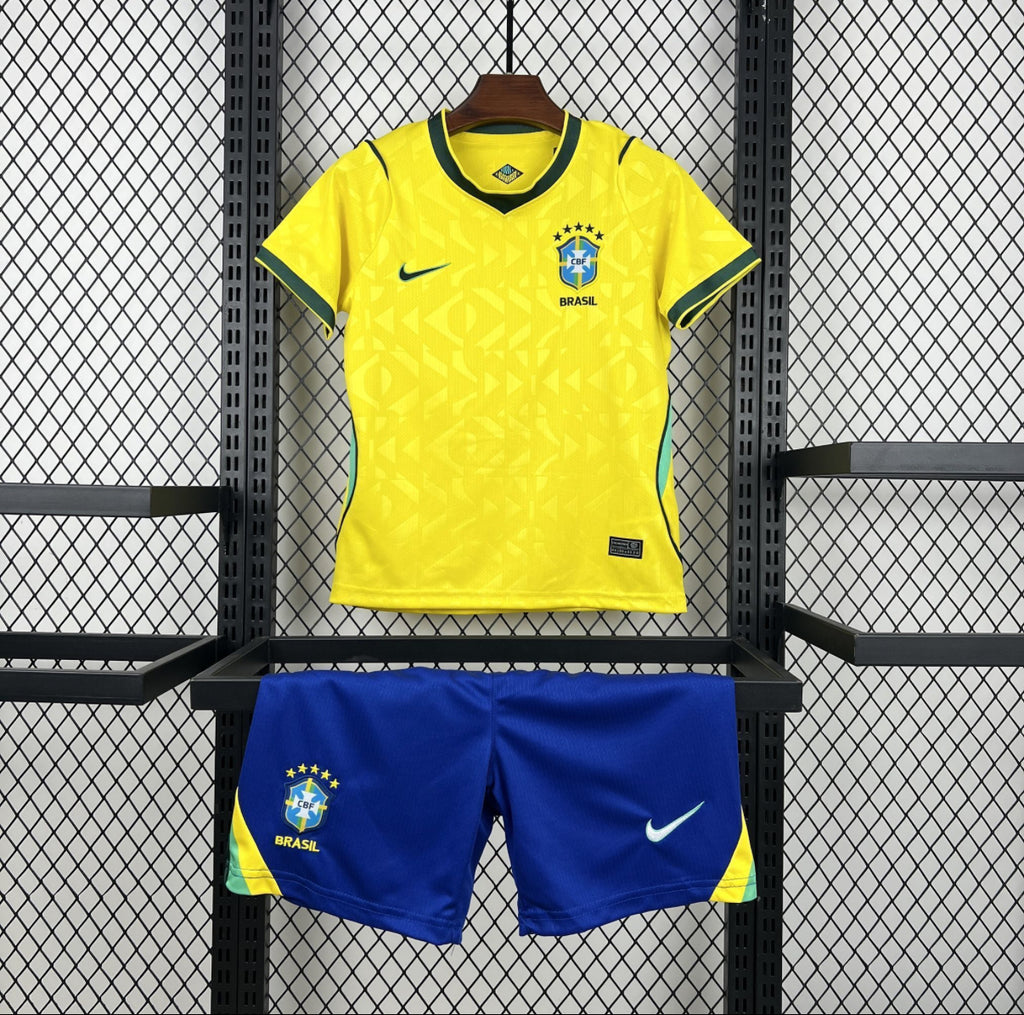 Kit enfant Maillot du Brésil Domicile Coupe du Monde 2026