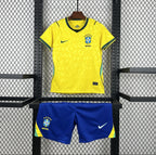 Kit enfant Maillot du Brésil Domicile Coupe du Monde 2026