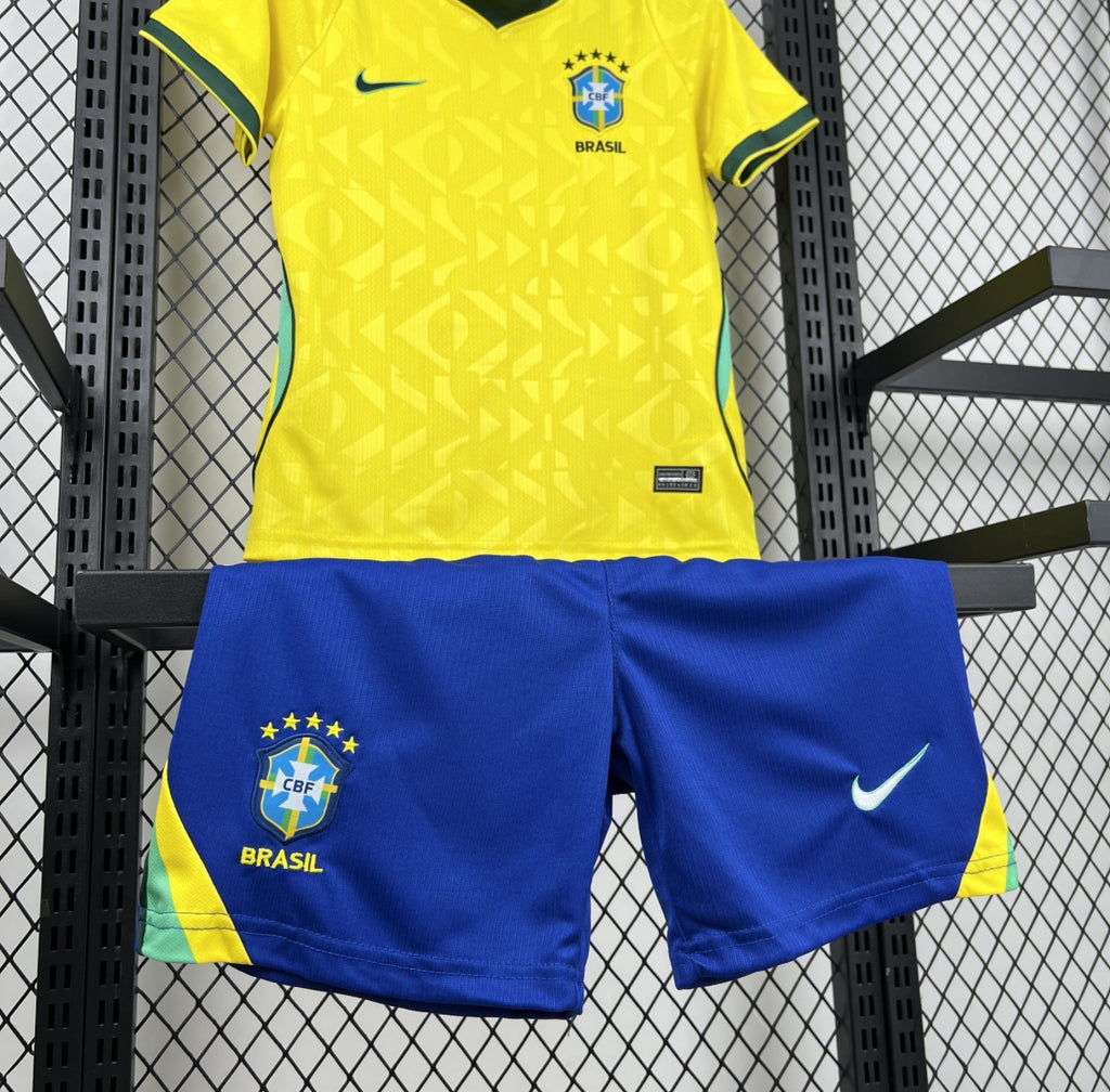 Kit enfant Maillot du Brésil Domicile Coupe du Monde 2026