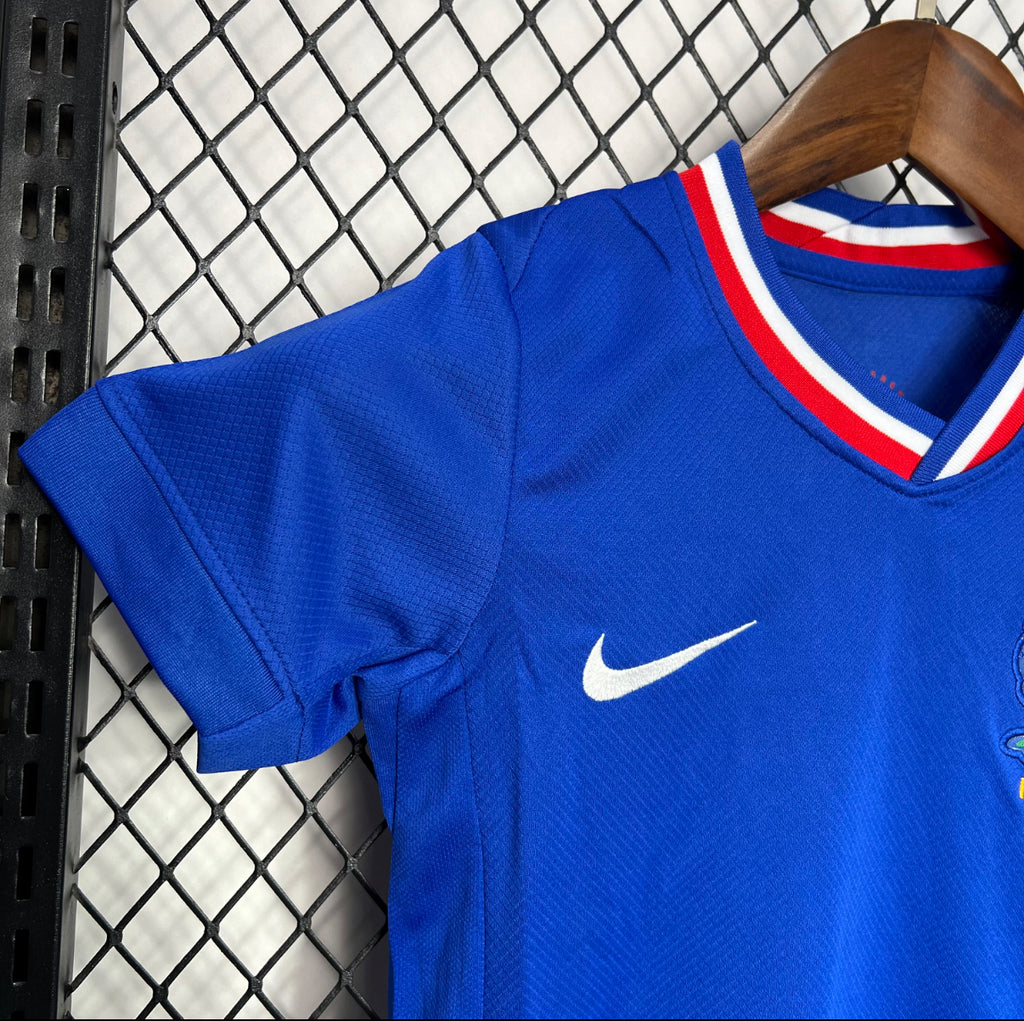Kit enfant Maillot de la France Domicile 2024/2025(Euro2024)
